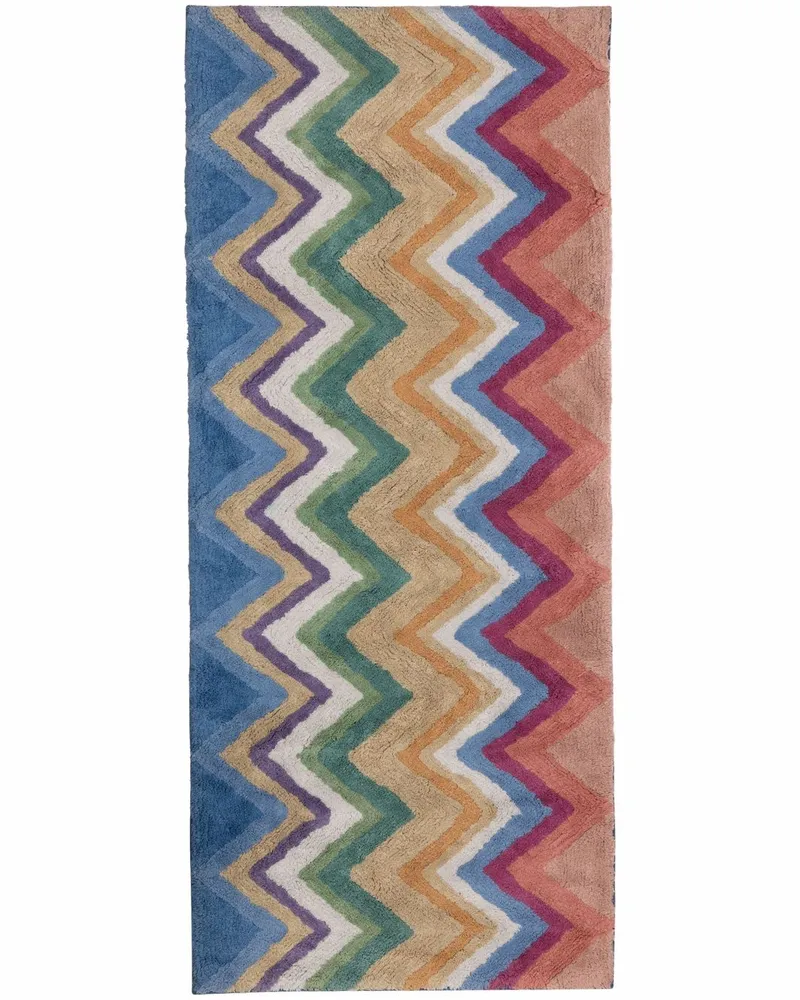 Missoni Home Teppich mit Zickzackmuster - Rosa Rosa