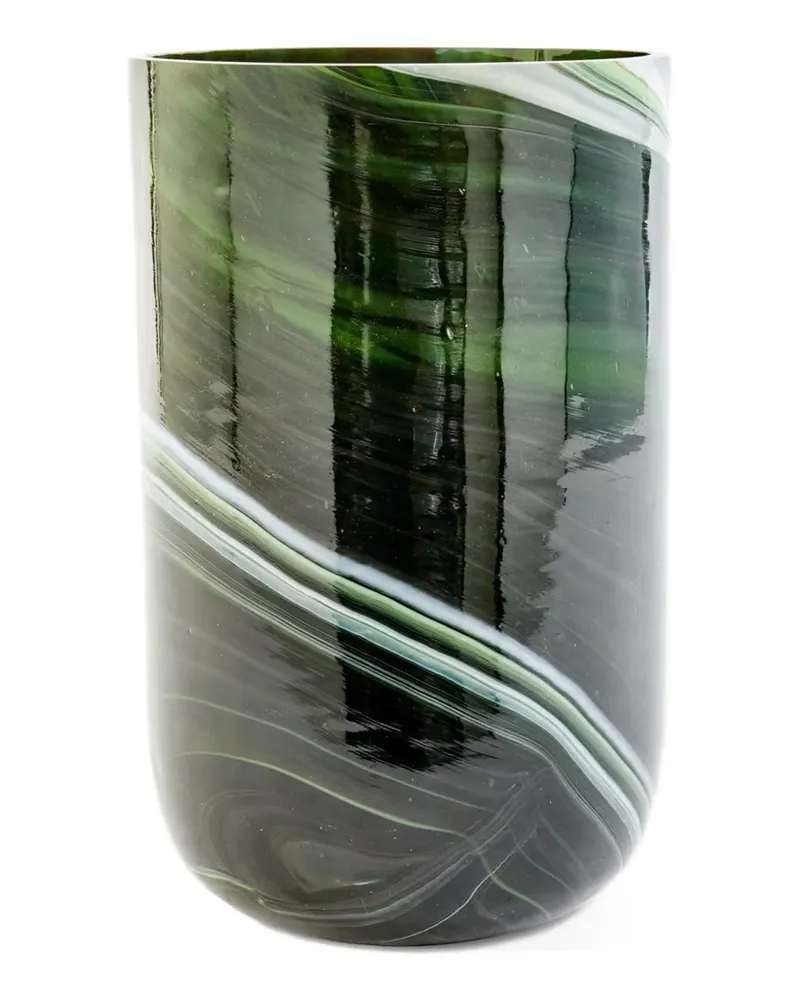 POLSPOTTEN Vase mit marmoriertem Effekt - Grün Grün