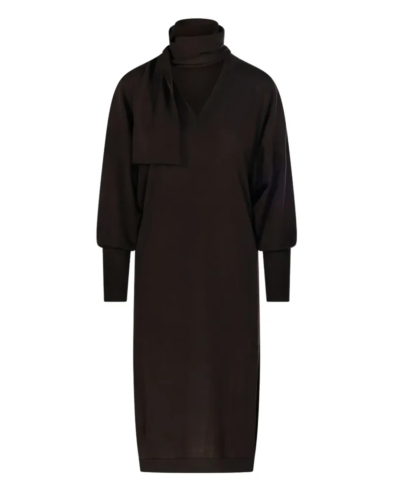 NUDE Kleid mit weiten Ärmeln - Braun Braun