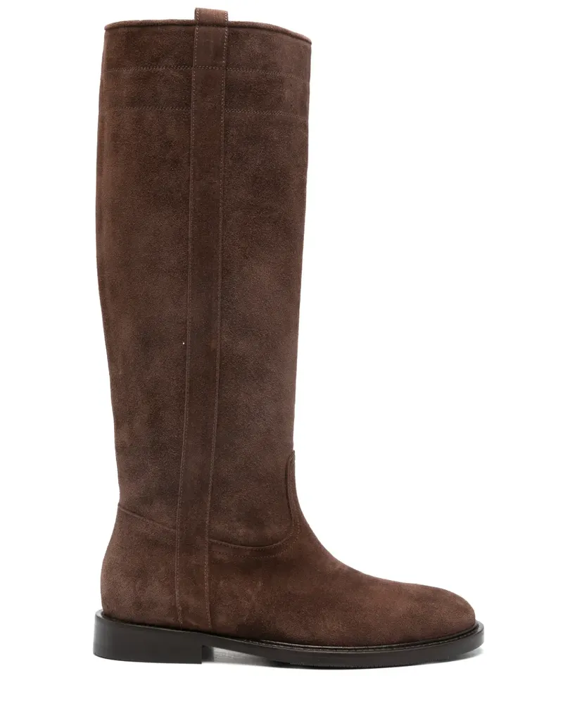 Anna F. Stiefel mit Ziernaht - Braun Braun