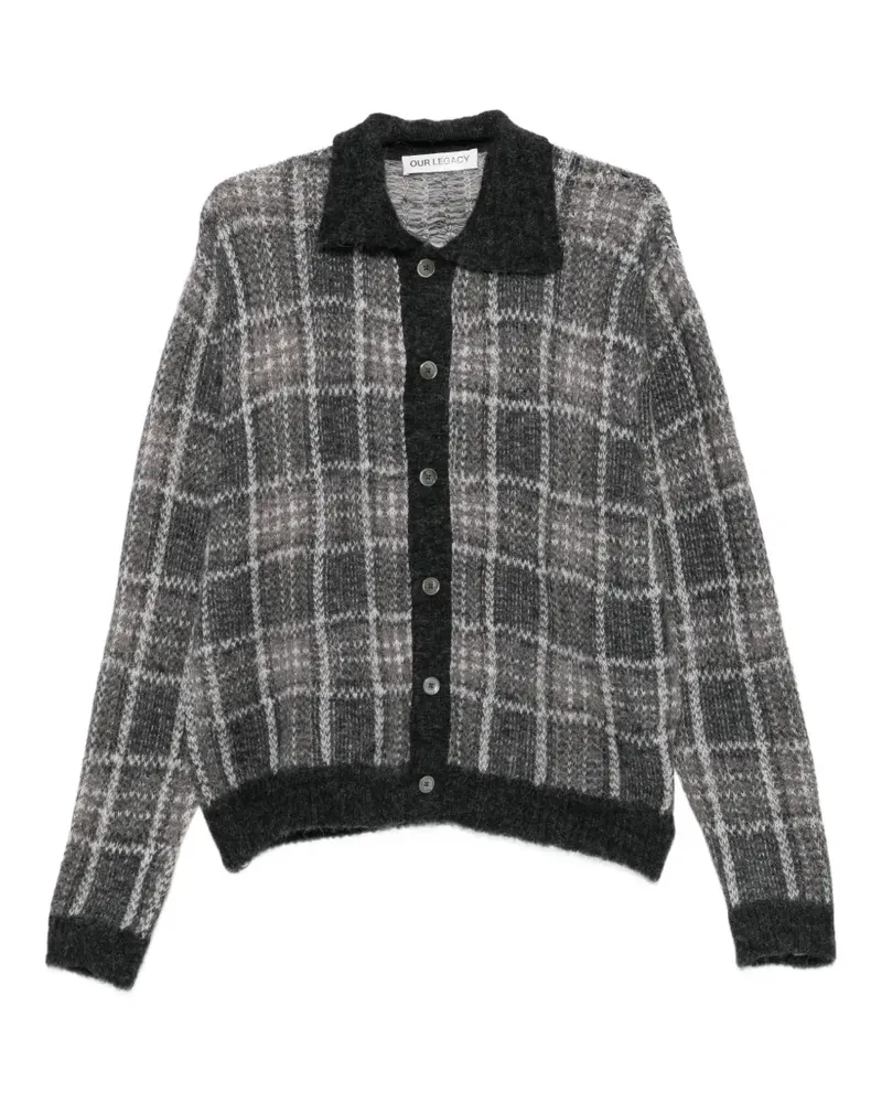 Our Legacy check cardigan - Grau Grau