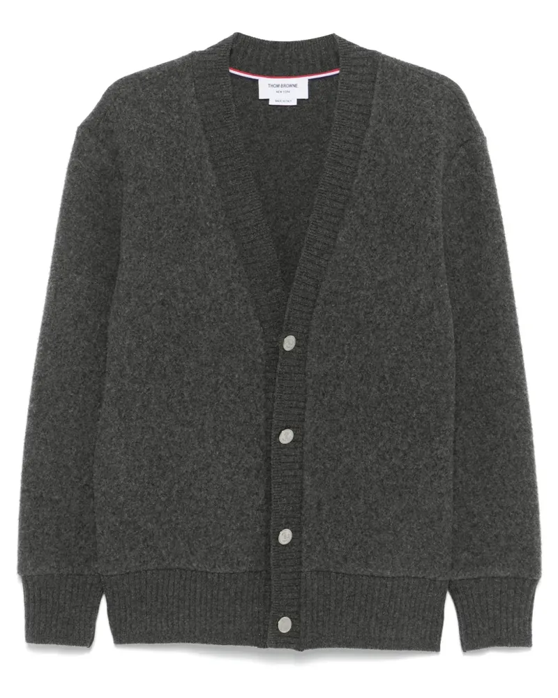 Thom Browne Cardigan mit V-Ausschnitt - Grau Grau