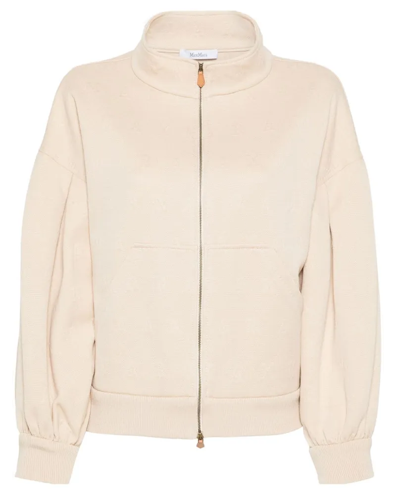 Max Mara Gastone Jacke mit Logo-Prägung - Nude Nude