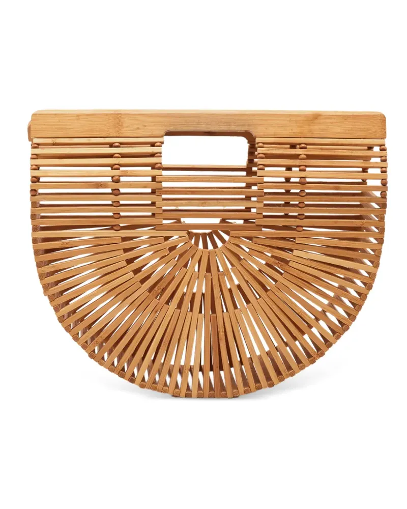 Cult Gaia Kleine Ark Clutch aus Bambus - Nude Nude