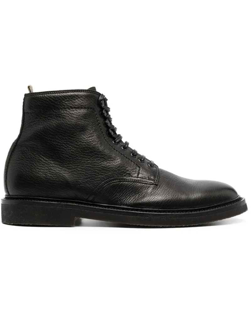 Officine Creative Italia Knöchelhohe Schnürstiefel - Schwarz Schwarz