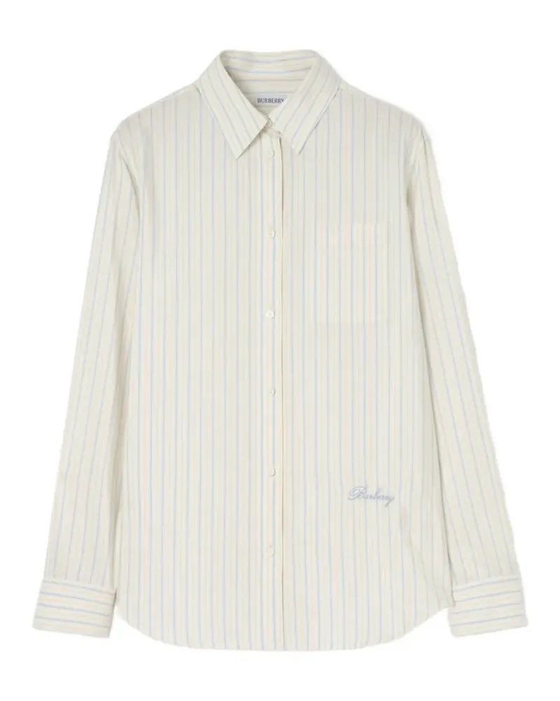 Burberry Klassisches Hemd mit Streifen - Gelb Gelb