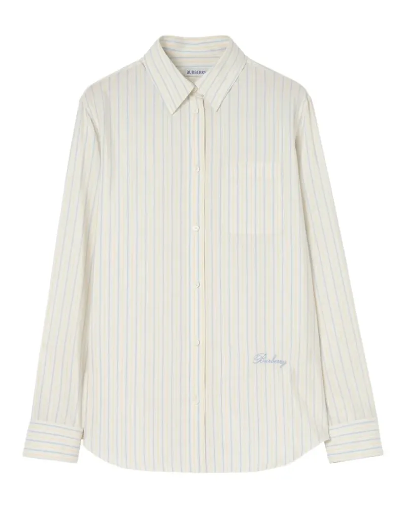 Burberry Klassisches Hemd mit Streifen - Gelb Gelb