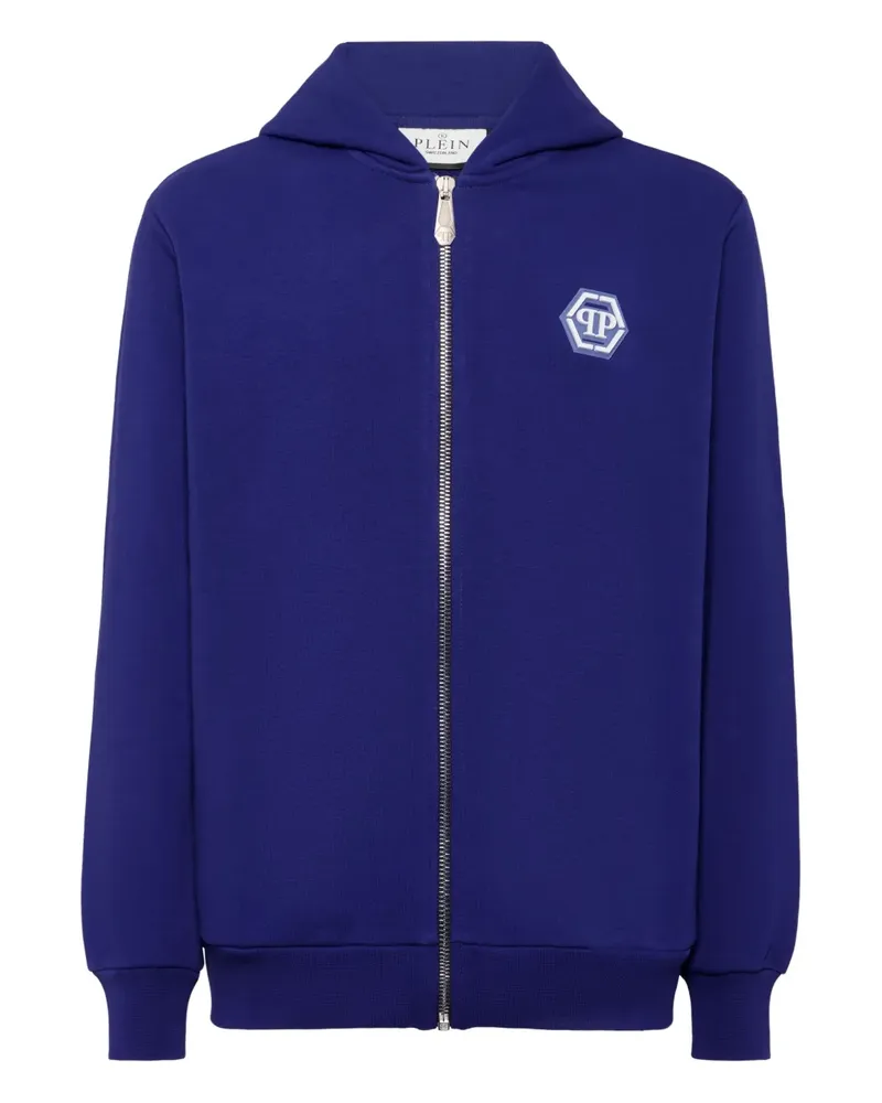 Philipp Plein Kapuzenjacke mit Reißverschluss - Blau Blau