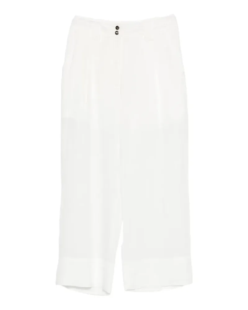 Liu Jo belt-loop button trousers - Weiß Weiß