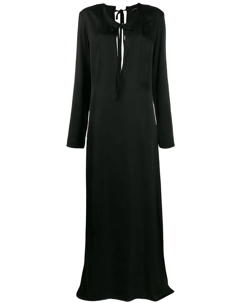 Ann Demeulemeester Kleid mit langen Ärmeln Schwarz