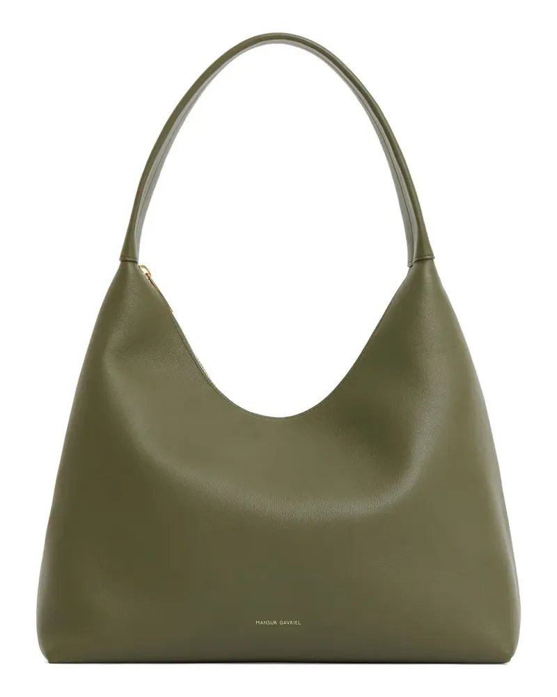 Mansur Gavriel Candy Hobo Schultertasche mit Logo-Print - Grün Grün