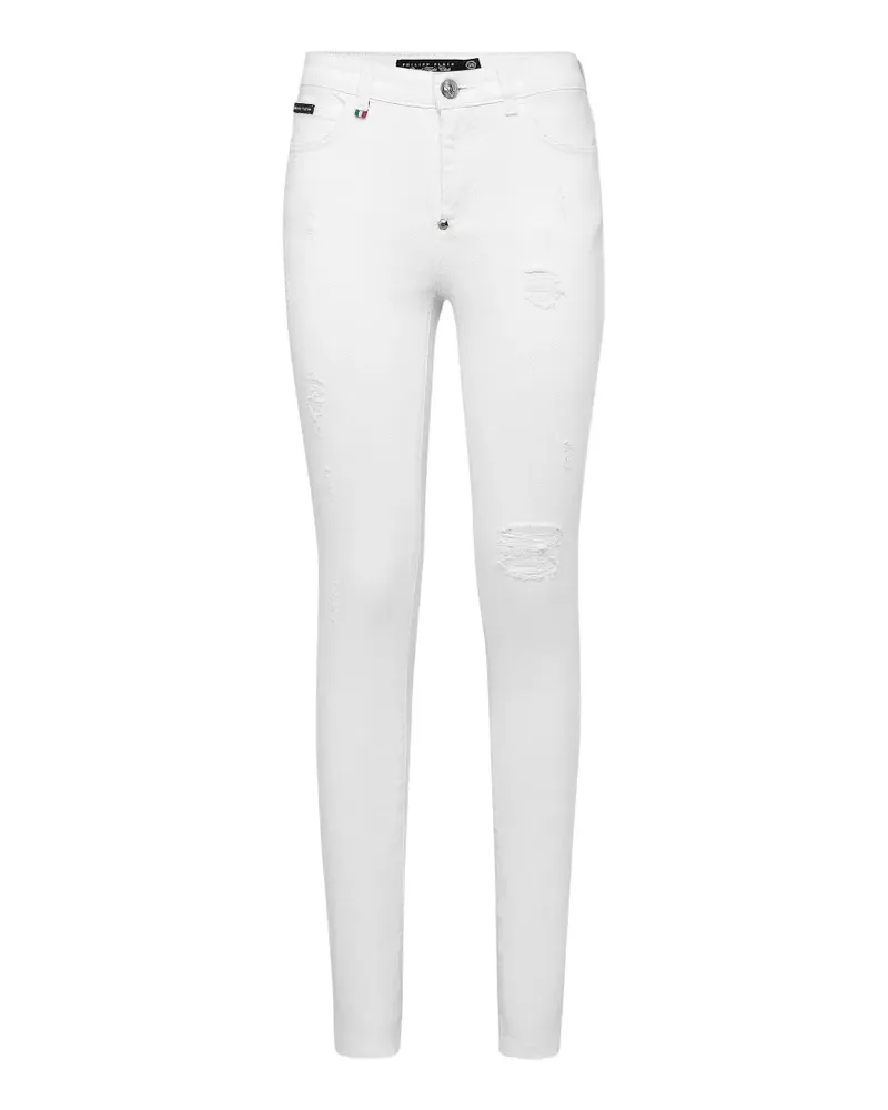 Philipp Plein distressed jeans - Weiß Weiß