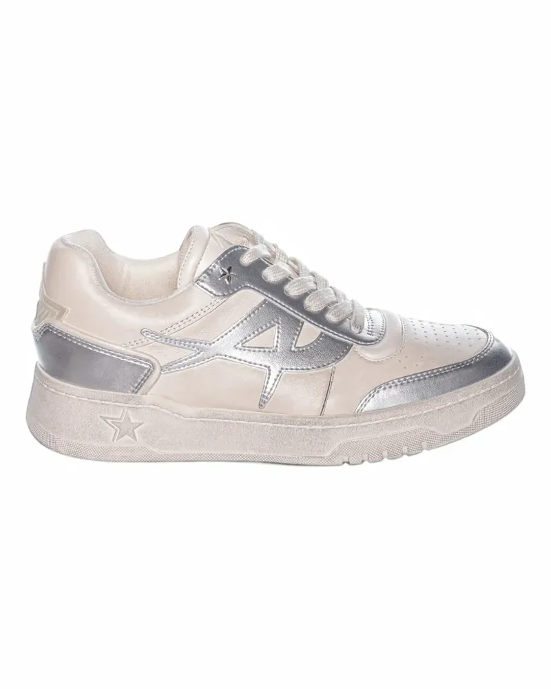 ash Sneakers im Metallic-Look - Weiß Weiß
