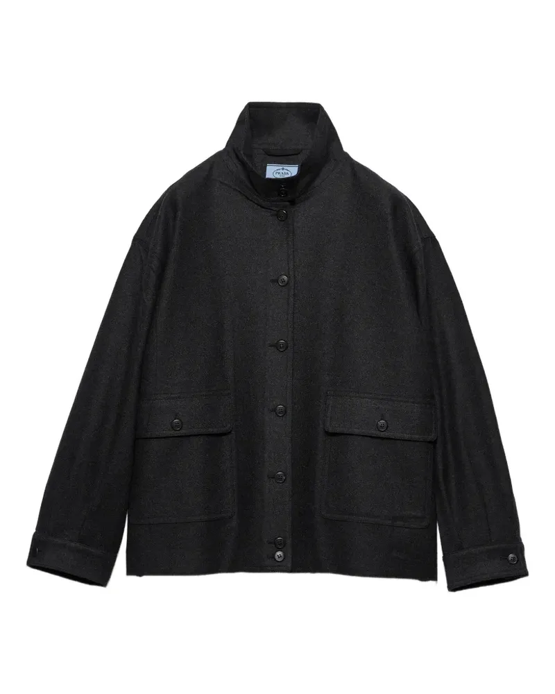 Prada Re-Wool Blousonjacke - Grau Grau