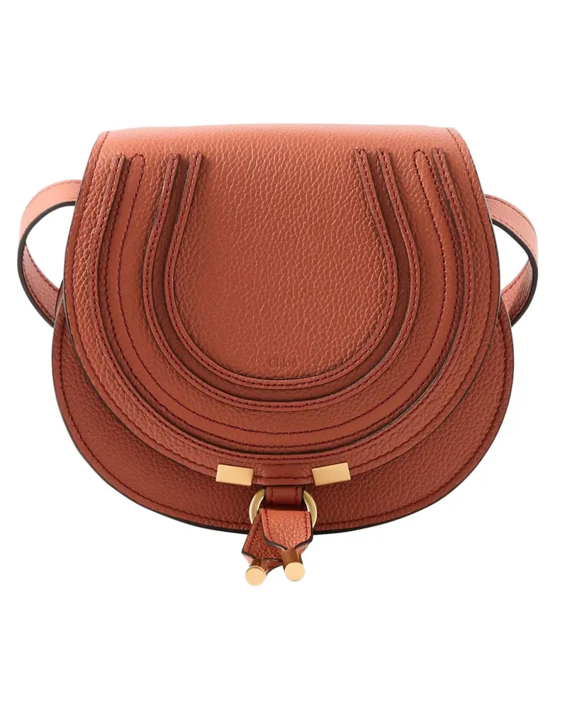 Chloé Marcie leather shoulder bag - Braun Braun