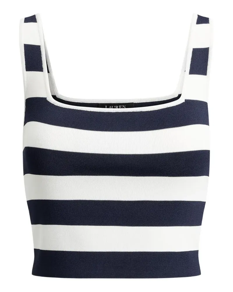 Ralph Lauren stripped cropped vest - Blau Blau