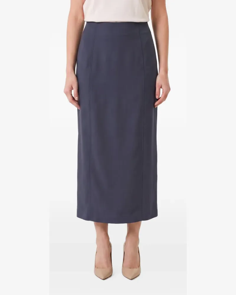 Brunello Cucinelli Maxirock mit geradem Schnitt - Blau Blau