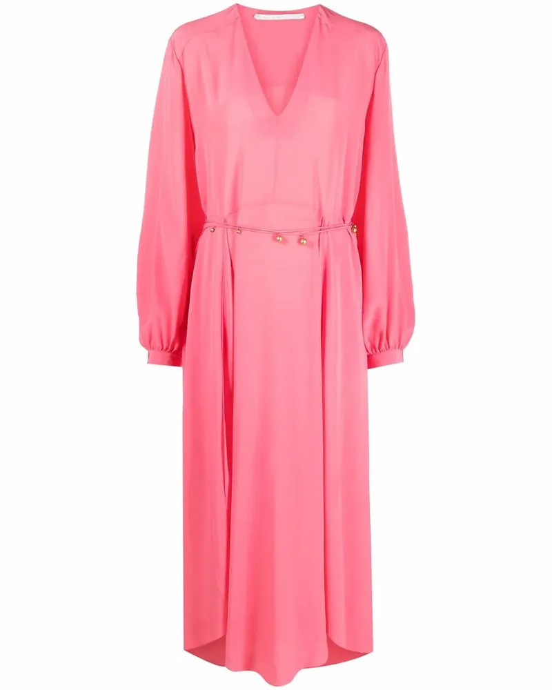 Stella McCartney Klassischer Seidenkleid - Rosa Rosa