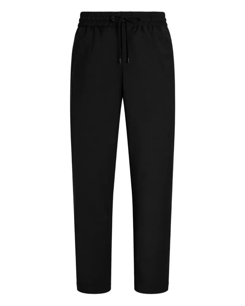 Dolce & Gabbana Straight-Leg-Hose mit Kordelzug - Schwarz Schwarz