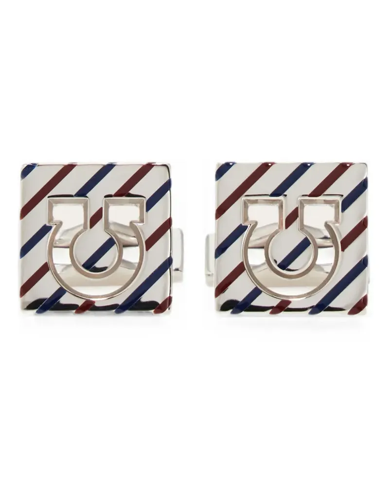 Ferragamo Square Gancini cufflinks - Silber Silber