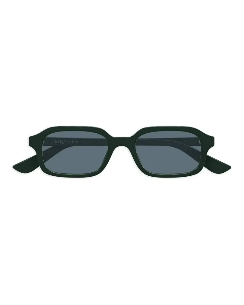 Alexander McQueen rectangle-frame sunglasses - Grün Grün