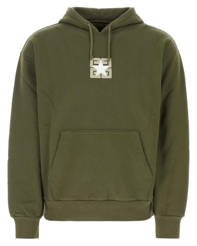 Givenchy Hoodie mit Kängurutasche - Grün Grün