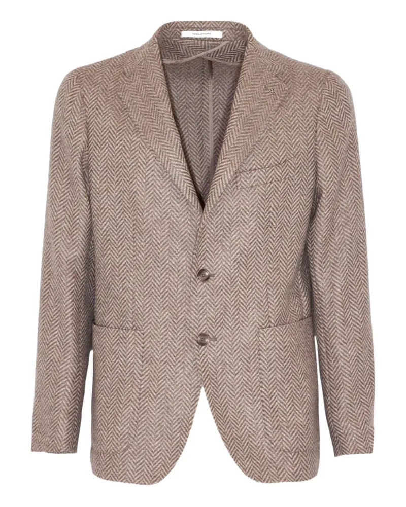 Tagliatore herringbone weave blazer - Braun Braun