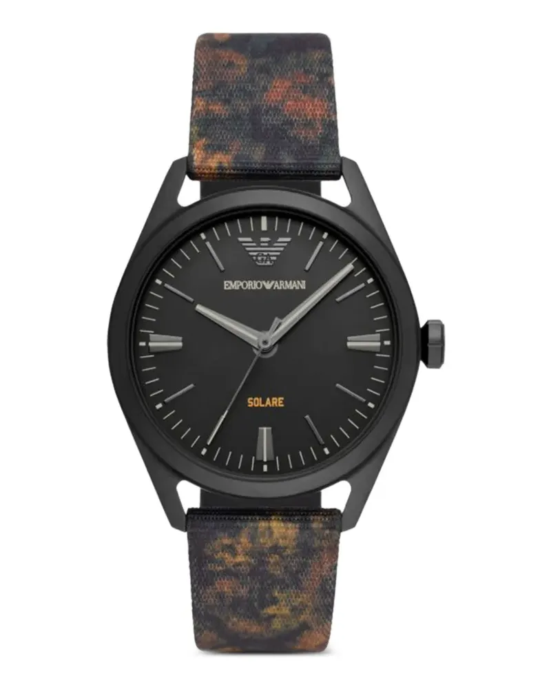 Emporio Armani Classic Solare 41mm watch - Schwarz Schwarz