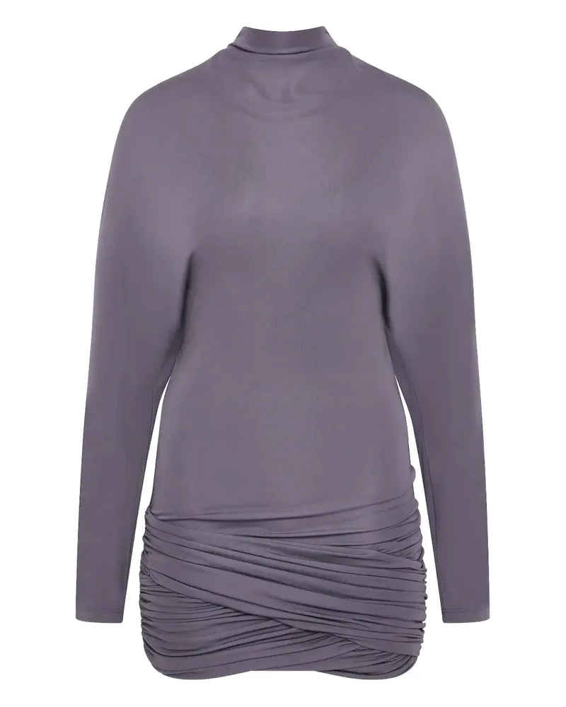 Christopher Esber Drapiertes Luna Jersey-Minikleid - Violett Violett