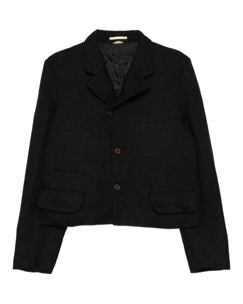 Comme des Garçons diagonal-weave jacket - Schwarz Schwarz