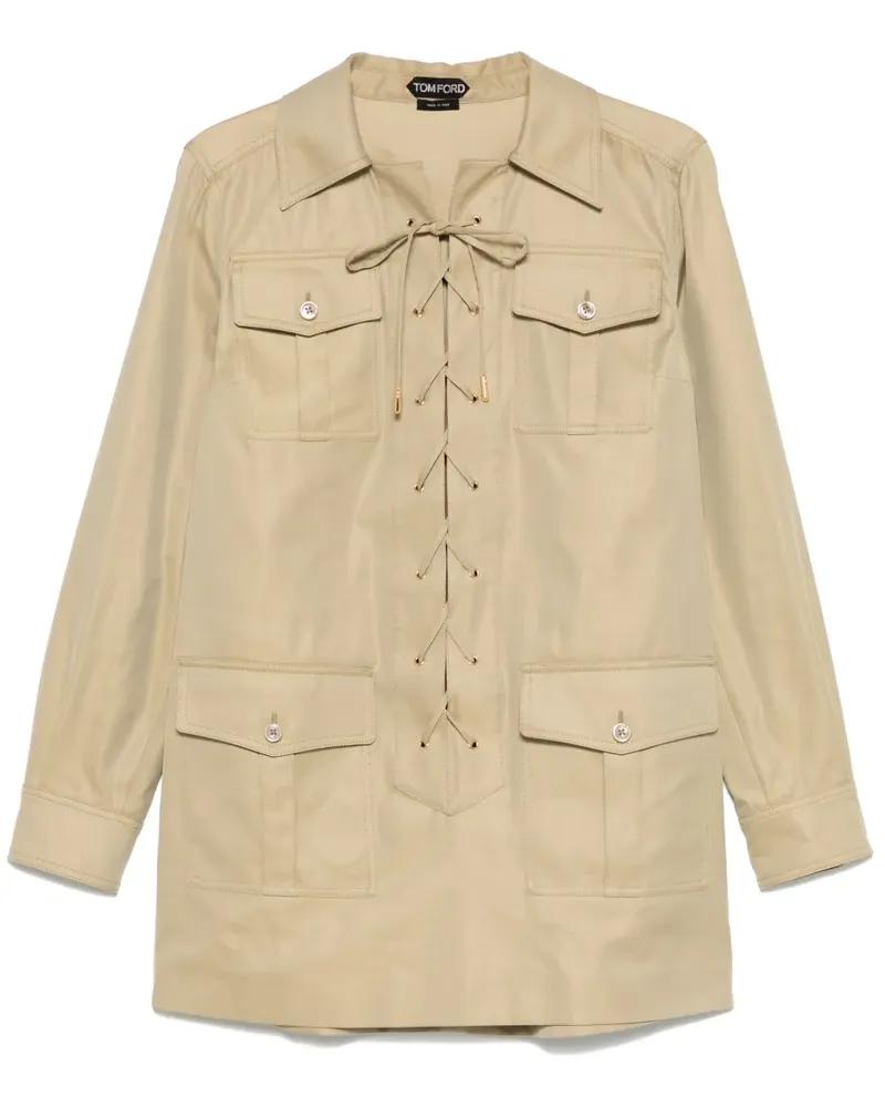 Tom Ford Bluse aus Twill - Nude Nude