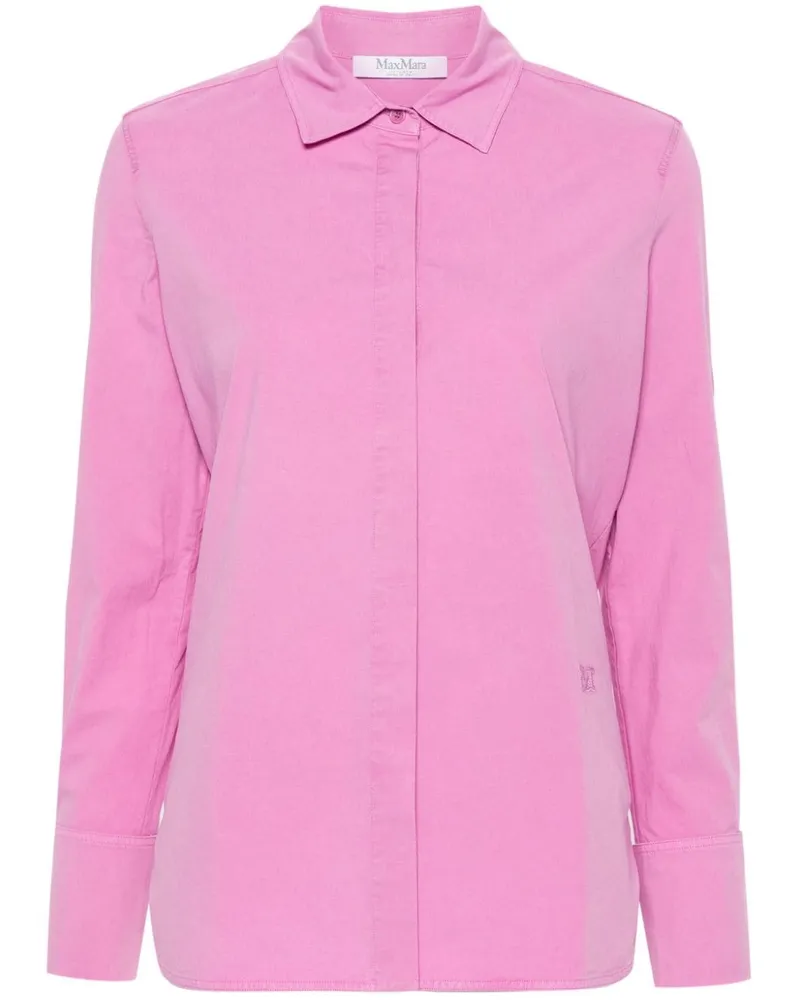 Max Mara Hemd mit Logo-Stickerei - Rosa Rosa