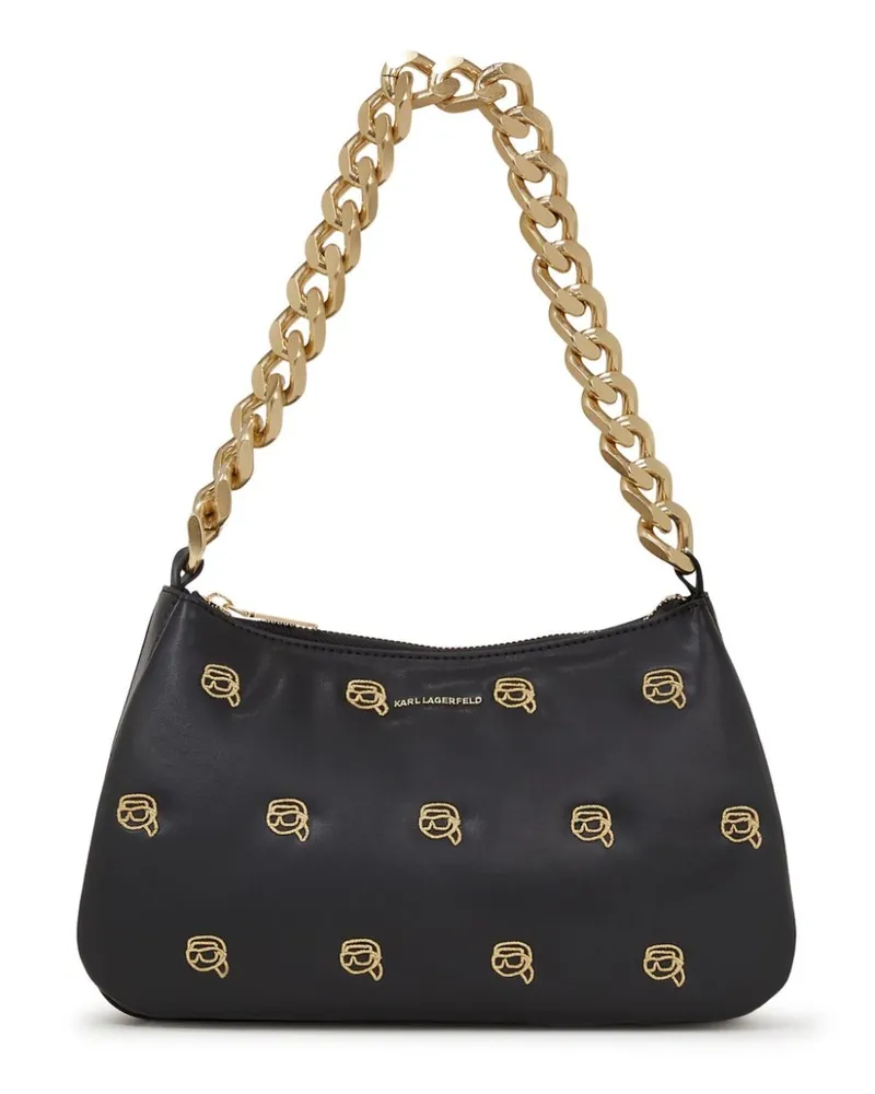Karl Lagerfeld Ikon Seasonal Schultertasche - Schwarz Schwarz