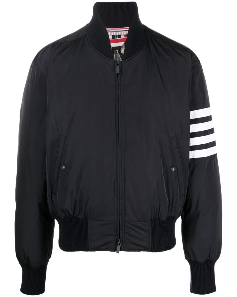 Thom Browne Bomberjacke mit Streifen - Blau Blau