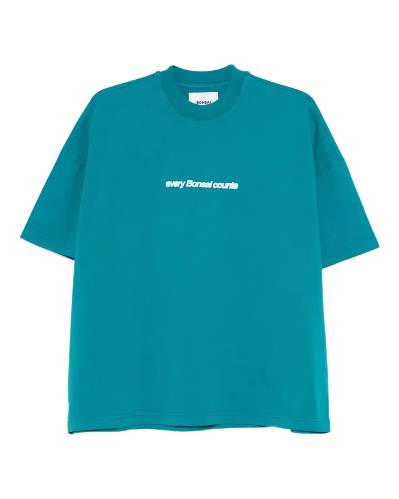 BONSAI T-Shirt mit Logo-Grafik - Blau Blau