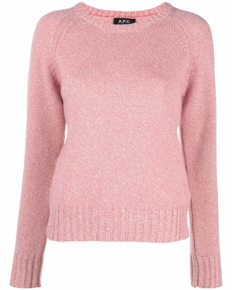 A.P.C. Pullover mit rundem Ausschnitt - Rosa Rosa
