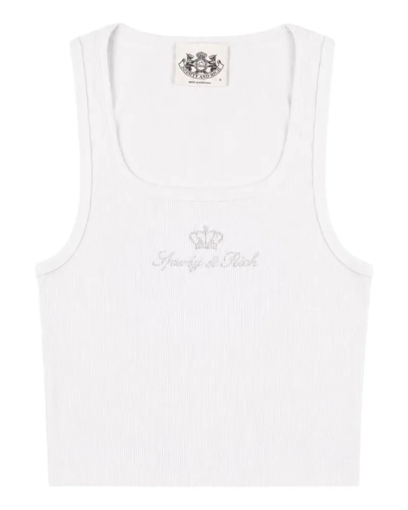 Juicy Couture x R ribbed top - Weiß Weiß