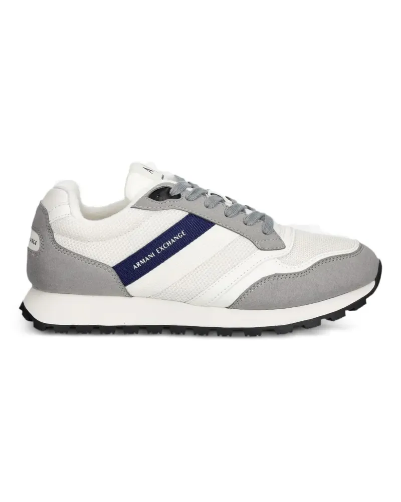 Armani Exchange logo-print low-top sneakers - Weiß Weiß