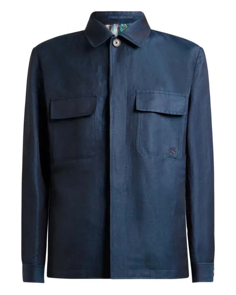 Etro Einreihiger Anzug mit aufgesetzten Taschen - Blau Blau