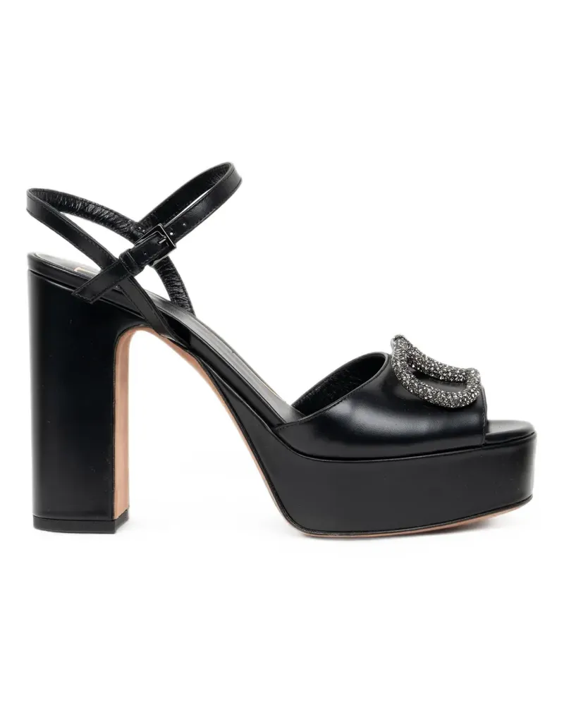 Valentino Garavani VLogo Signature Sandalen mi Kristallen - Schwarz Schwarz