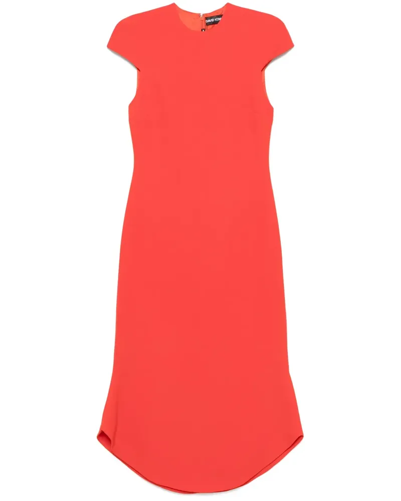 David Koma Cady Midikleid - Orange Orange