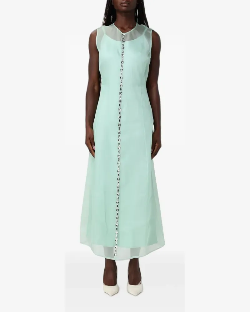 Fabiana Filippi crystal-embellished midi dress - Grün Grün