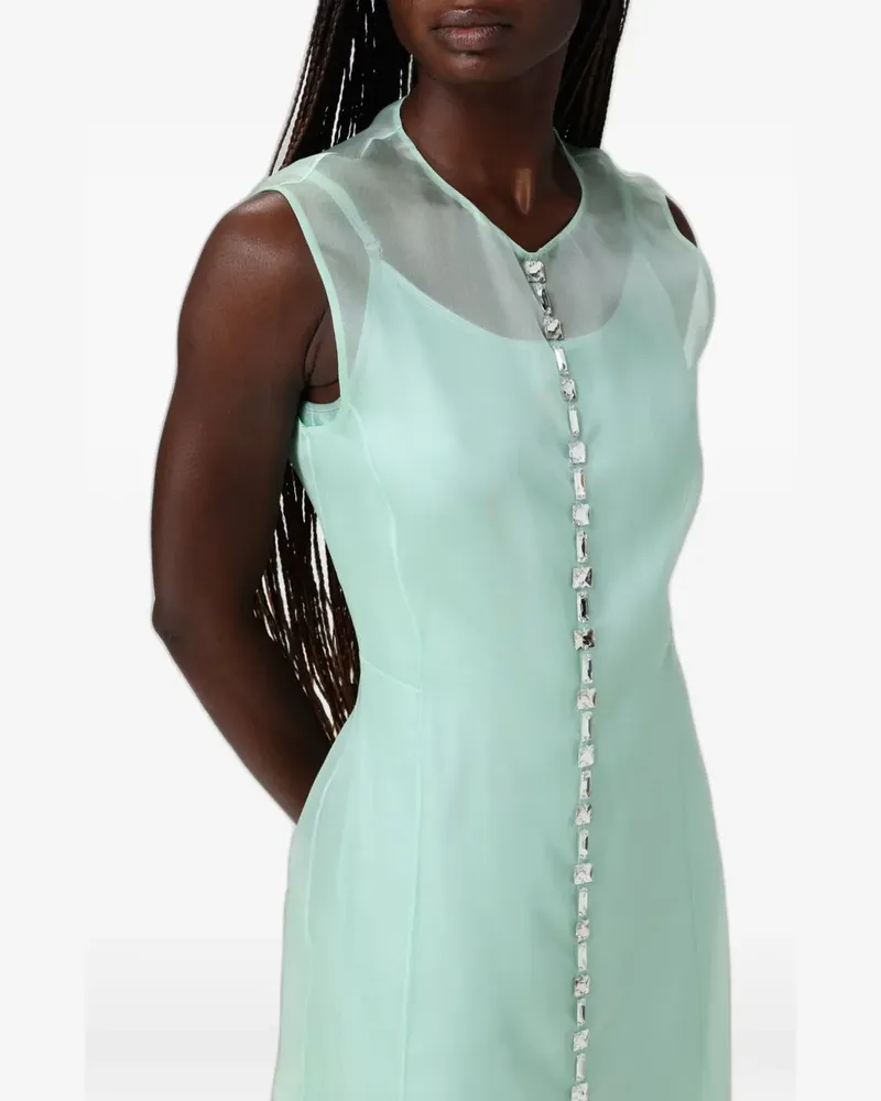 Fabiana Filippi crystal-embellished midi dress - Grün Grün