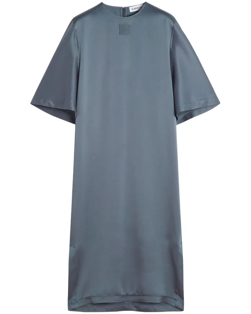 Lanvin Kleid aus Satin - Grau Grau