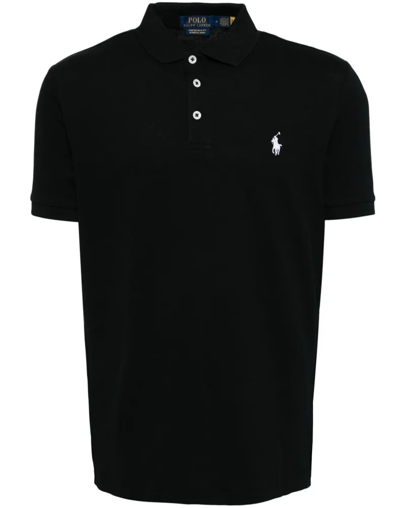 Ralph Lauren Poloshirt mit Polo Pony-Stickerei - Schwarz Schwarz