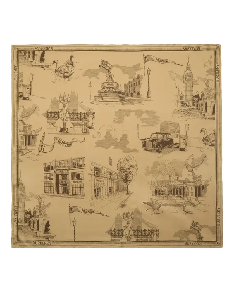 Burberry London Landmarks Schal - Nude Nude
