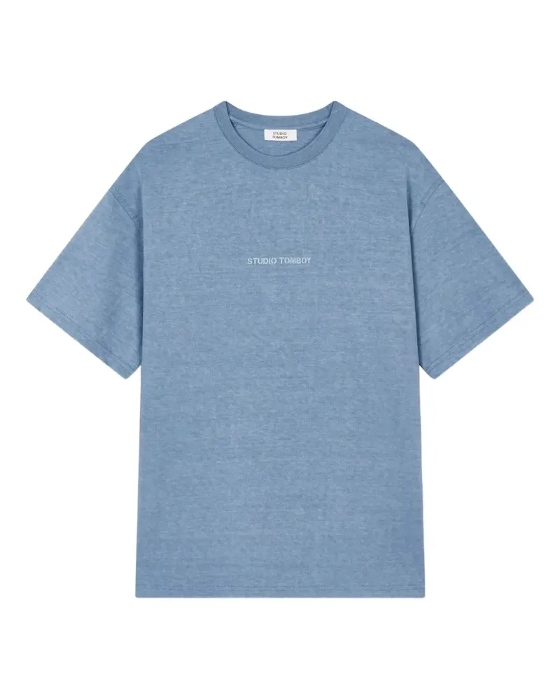 STUDIO TOMBOY T-Shirt mit Logo-Print - Blau Blau