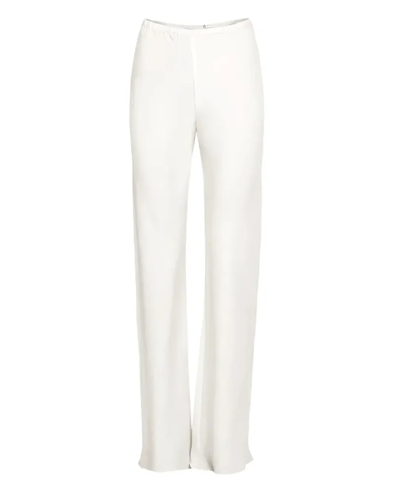 Peter Cohen bias-cut wide-leg trousers - Nude Nude