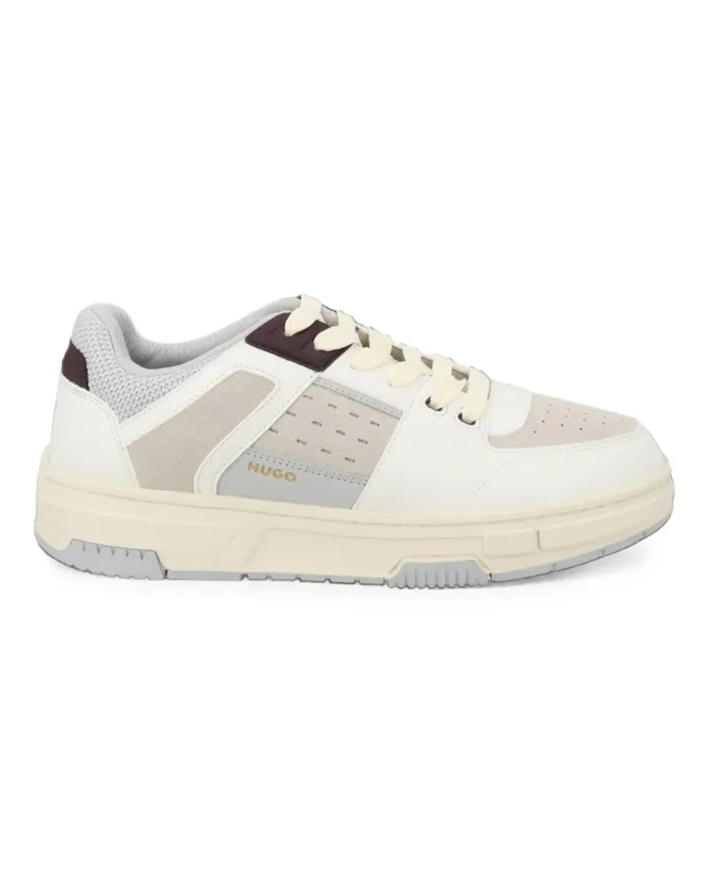 HUGO BOSS trainers with mesh and faux leather - Weiß Weiß