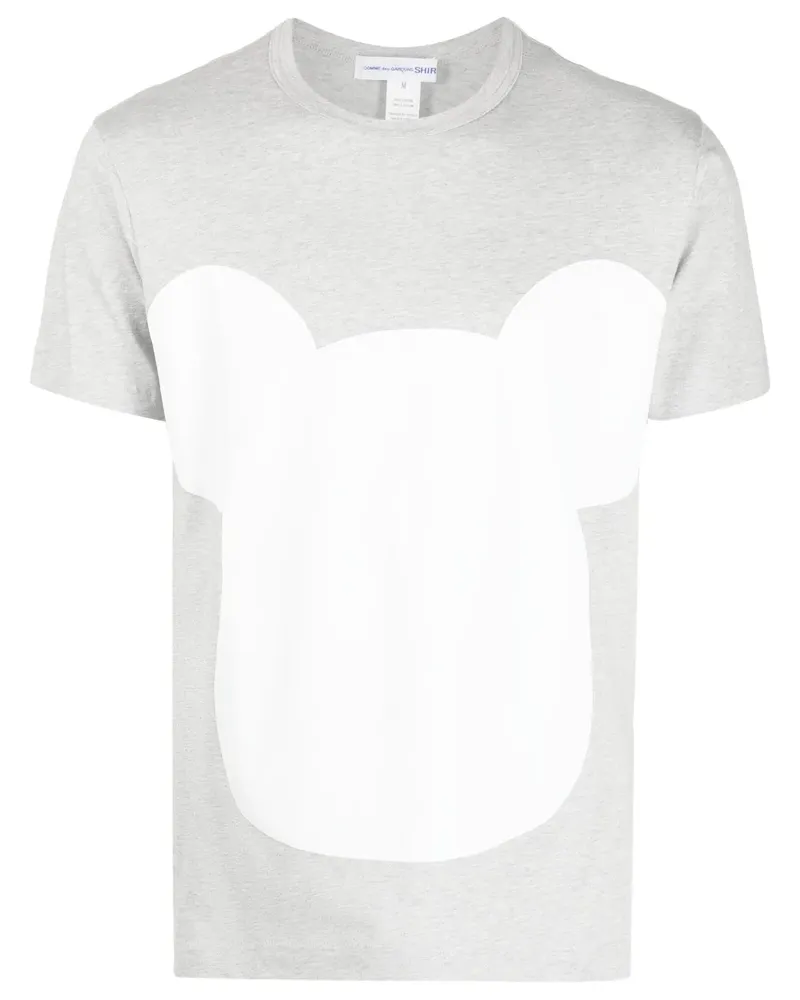 Comme des Garçons T-Shirt mit grafischem Print - Grau Grau